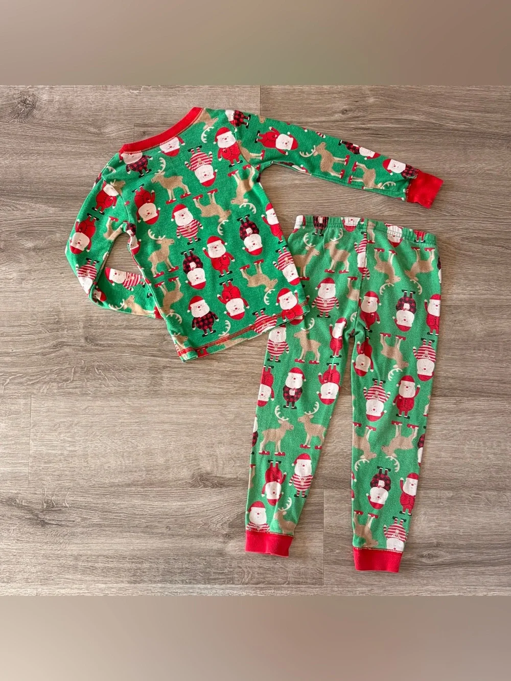 Carter's toddler boys Christmas print pajama set
